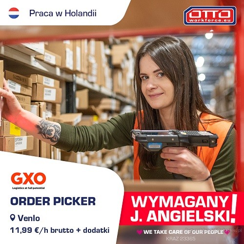 Magazyn GXO. Nowa lokalizacja w Holandii. Praca od pon. do pt!